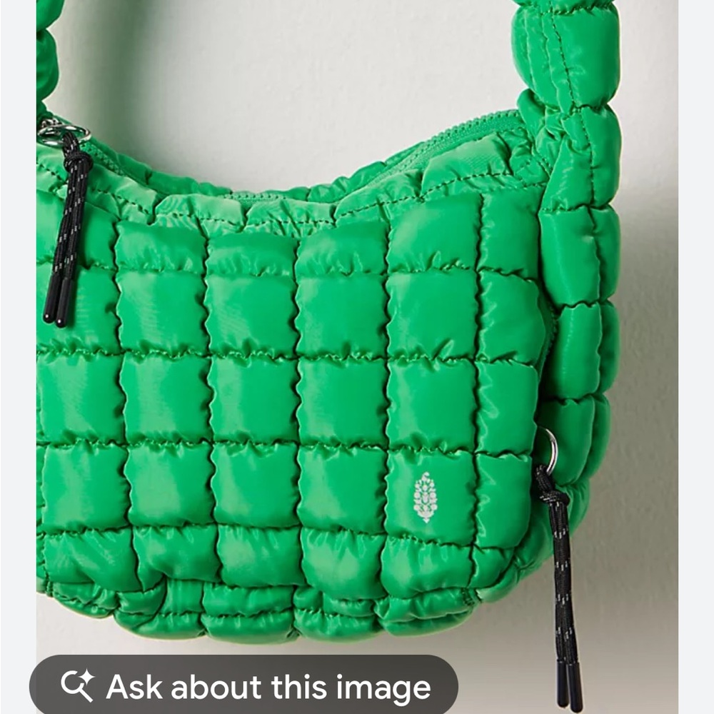 FP Movement by Free People Quilted Crossbody Bag in Bright Green